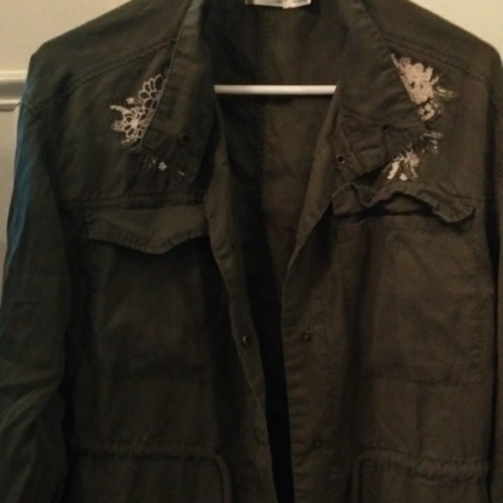 Embroidered Military Jacket